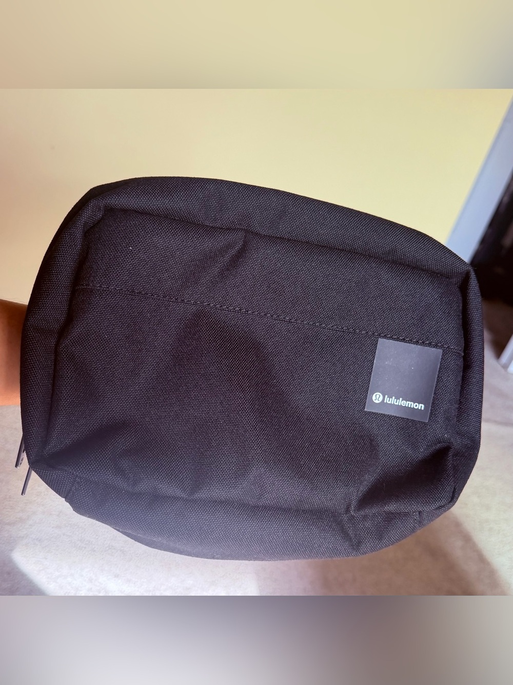 ✨ Lululemon Black Dual-Compartment Toiletry Bag / Makeup Case ✨